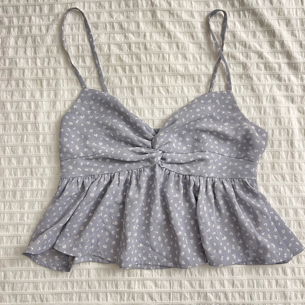 Peplum floral top